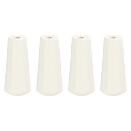 uxcell 4Pcs Cord Knobs, 35mm Window Blind Tassels Wooden Pull Cord Tassel Drops Pull End Pendant for Window Blinds Shade Curtain, White