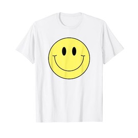 70s Yellow Smile Face Shirt Cute Happy Peace Smiling Face T-Shirt