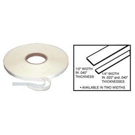 CRL 1/4" x .020" Transparent Acrylic Very Hi-Bond Adhesive Tape - 7 ft