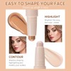 Double head contour stick, Highlight & Contour Bronzer Stick, durable
