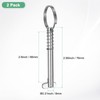 M METERXITY 2-Pack Quick Release Pins, 316 Stainless Steel 8mm