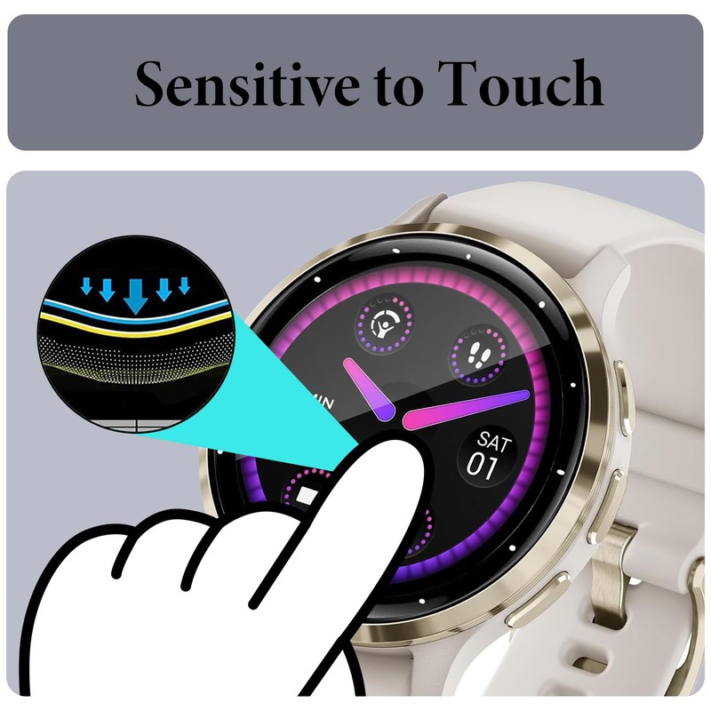 Screen Protector for Garmin Venu 3S, Murmure [3 Pack] HD