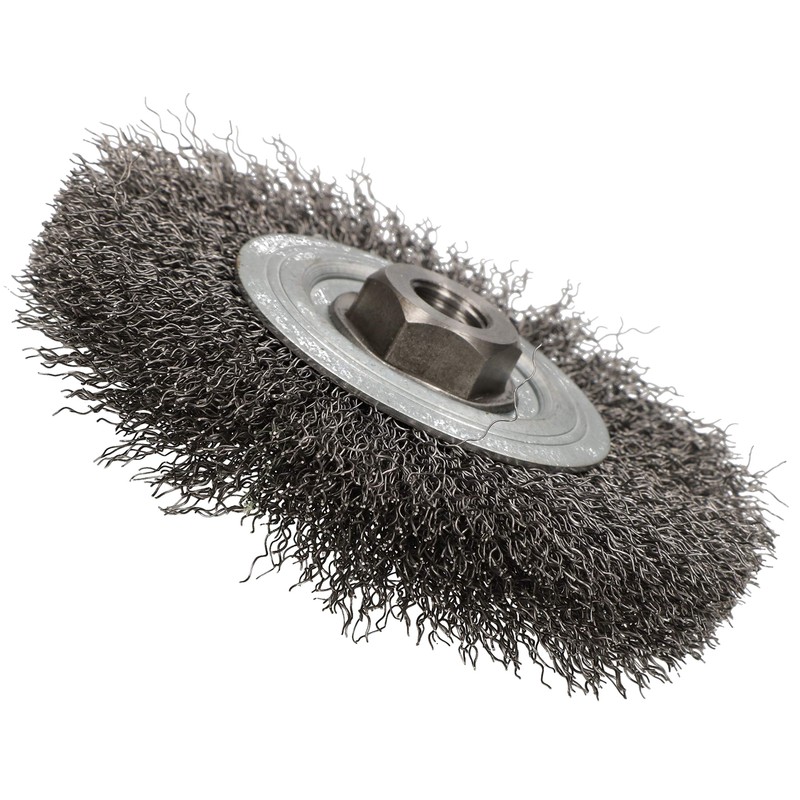 KOTARBAU® Disc Brush 120 mm with M14 Thread Corrugated Steel