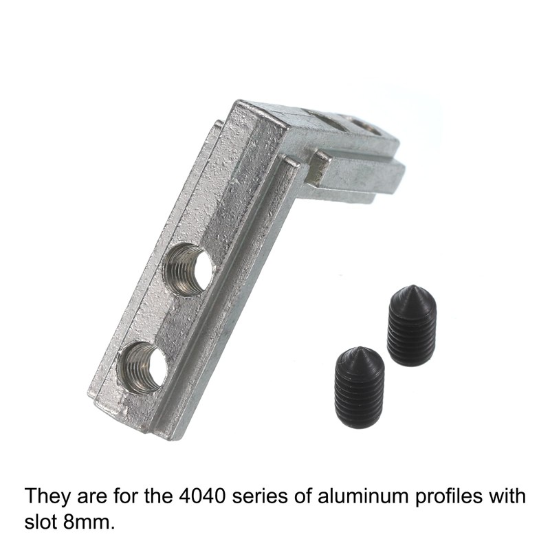 sourcing map L-Shape Interior Joint Bracket, 4Pcs Inside Corner Connectors