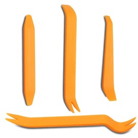 4 PCS Car Trim Removal Tool Kit - Durable Plastic Pry Tools for Car Interior Door, Dash & Audio Panel Removal - Safe Automotive Repair Tools