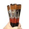 ONE HAPPY CHOICE 3/4 Inch Flat Paint Brush, Pack of