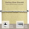 silwaver Morse Code zero f given Bracelet, One Size, Sterling