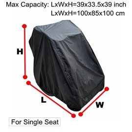 Bike Trailer Cover for Burley and Instep Bike Kid Trailers Waterproof Dustproof Storage Cover Also Fit with Other Trailer Brand (for Single seat Trailer)