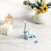 PUDDING CABIN Soporte para anillo azul de dinosaurio, soporte para