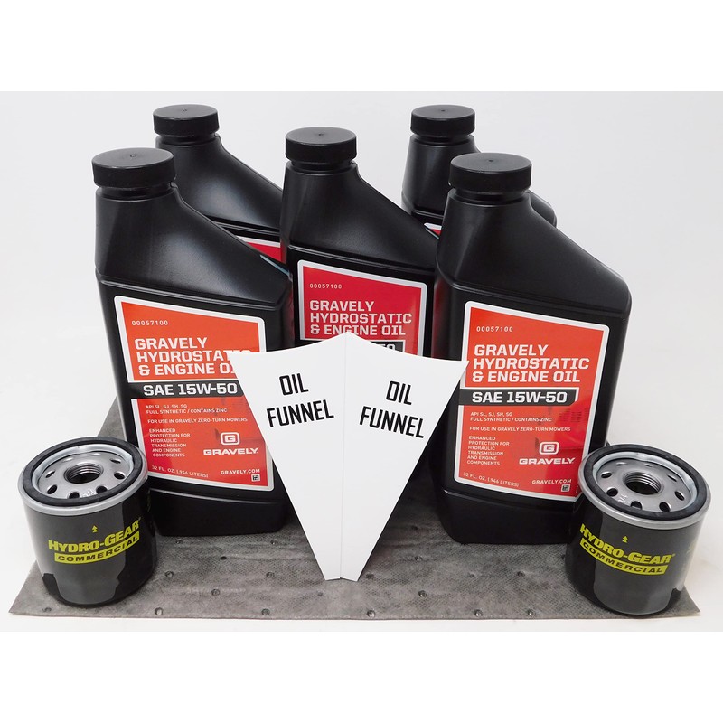 Gravely 5-Quart Hydro Change Kit w/Filters