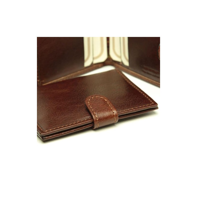 Old Angler Leather Wallet with Snap Closure | Made in