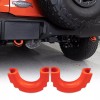 IAG I-Line Rear Bumper Red TPE Tow Loop Cover Pair