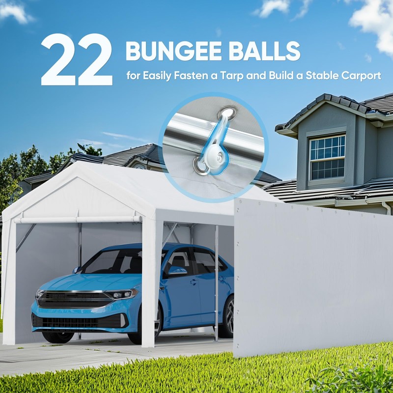 ADVANCE OUTDOOR Replacement Sidewall Tarp for 10x20 ft and 12x20