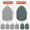 Wlich Scouring Pads Microfiber Cloth Refills 6 Pack, Fit Tub