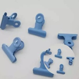 대량구매 더블 클립 사무용 불독 집게 x 10개 페이퍼 홀더 블루 5P 문구 고정 소품 결속 용품 Bulk Double Clip Office Bulldog Clips x 10 Pieces Paper Holder Blue 5P Stationery Fixing Accessories