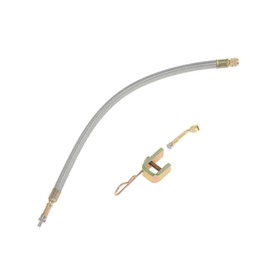 RATCHROLL 1Set 135 Degree Copper Tire Valve Extension with Flexible Stainless Steel 350mm Tyre Valve Stem Extender for Car Motorcycle RV Truck Bike