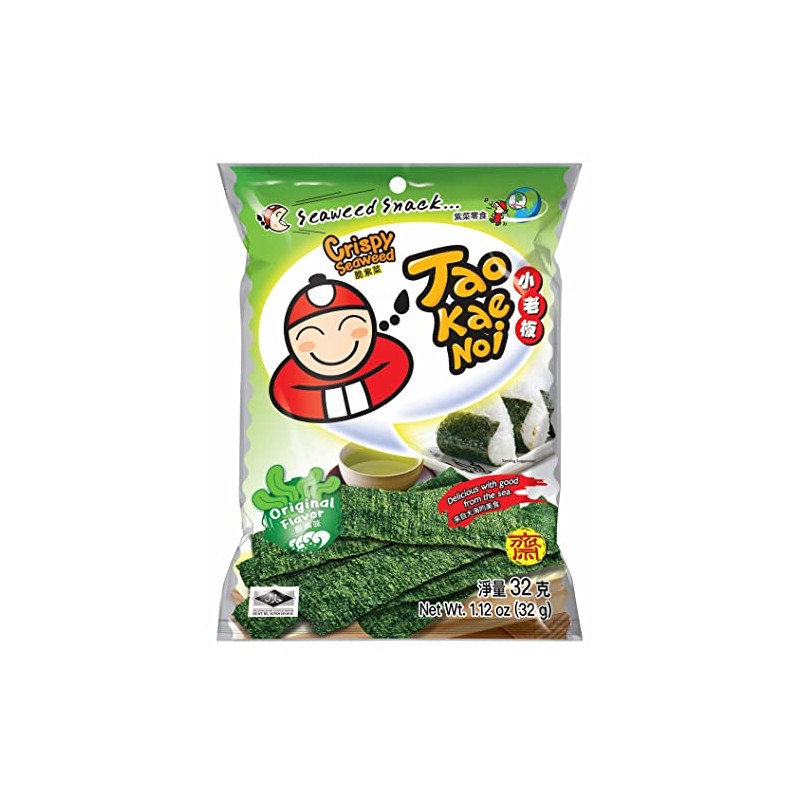 Tao Kae Noi Crispy Seaweed 32G - Pack of 3