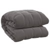 vidaXL Weighted Blanket - Gray, Soft Brushed Polyester Microfiber with
