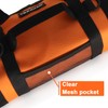TOPXUAN Tool Roll Bag 4 Large Zipper pockets 2 detachable