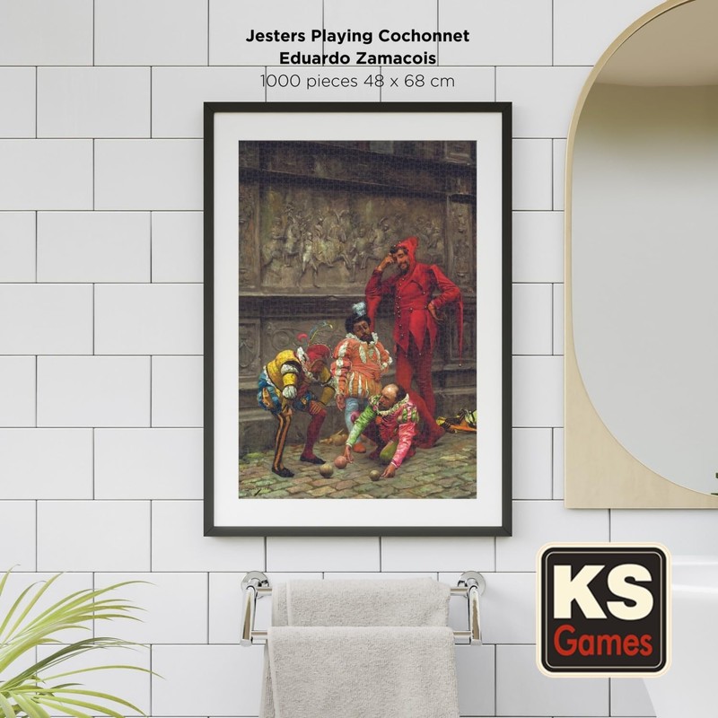 KS Puzzle 20662 Jesters Playing Cochonnet 1000 Pieces Puzzle for