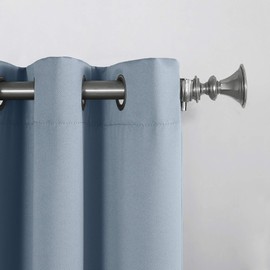 Sun Zero Barrow Energy Efficient Grommet Curtain Panel Pair