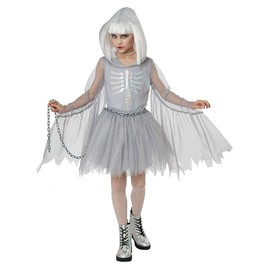California Costumes, Girls' Glimmering Ghost, Size M