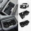 Muslogy Center Console Front&Rear Cup Holder Inserts Compatible with 2024