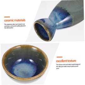 1 Juego juego de jarras de sake taza de té china botellas de vino de vidrio matraz botella de agua de vidrio bote de sake taza de sake Estilo japones vaso de sake botella de vino