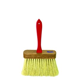 Bon Tampico Masonry Brush with Wood Handle – 6 1/2 in. x 2 in. Block, 4 in. Trim, 5 x 14 Row Heavy Duty Scrub Brush