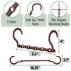 Mr. Pen- Space Saving Hangers for Clothes, 8 Pack, Mahogany