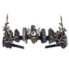 PartyforU Renaissance Elf Crystal Crown for Cosplay, Handmade Medieval Fairy