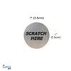 My Scratch Offs 500 Pack Silver Round with “Scratch Here”