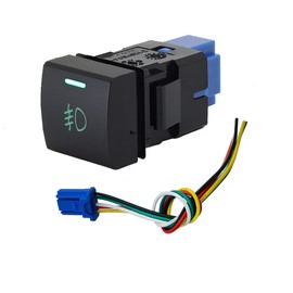 Toyota/Daihatsu [C Type] Compatible/Applicable Trunk Release Switch, Front Fog Light Switch, RAV4 (XA50 Model), 70 Series Camry, 210 Series, Corolla 220 Series, 80 Series Harrier, 150 Series, Late 200