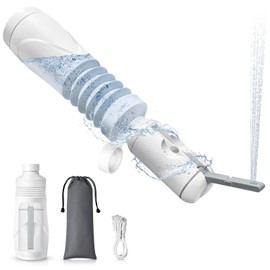 Upgrade SPACEREST Portable Bidet for Travel with 550ml Bottle, No Noise & Waterproof Portable Bidet for Women & Men, Rechargeable Electric Portable Jet Spray, Personal Hygiene & Postpartum Care