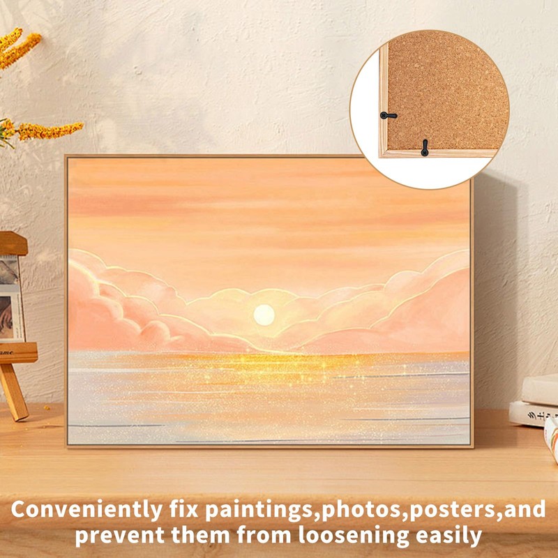 120Pcs Picture Frame Backing Clips,Picture Frame Turn Button with 120
