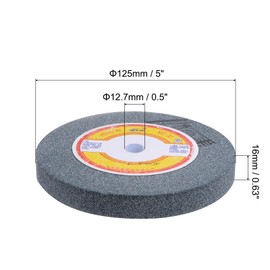 uxcell 5-Inch Bench Grinding Wheels Aluminum Oxide 80 Grits Surface Grinding Ceramic Tools