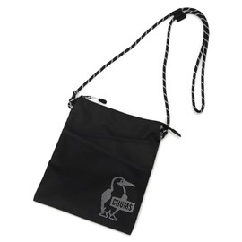 CHUMS Easy-Go Double Pocket Sacoche Shoulder Bag Unisex Adult, Black, Free size