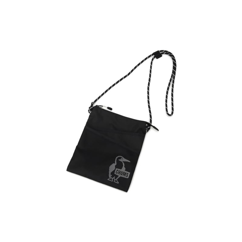CHUMS Easy-Go Double Pocket Sacoche Shoulder Bag Unisex Adult, Black,