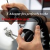 JILINWEI 1Pair Tonal T Lock Adapter with Snap Hooks, Stainless