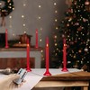 SEHNSY Red Flameless Taper Candles with Remote and Timer,Valentine Flameless