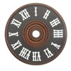 KD89 Dark Brown Wooden Cuckoo Dial with White Plastic Roman