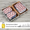 ALAZA Compression Packing Cubes for Suitcases 3 Set, Strawberry Hand