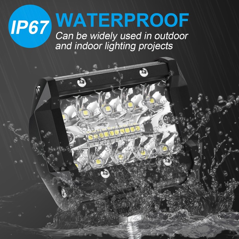 Kraumi LED Work Light 4 Inch 60 W Cree LED