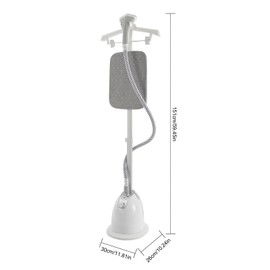 Standing Steamer for Clothes 1350W 110V Standing Garment Steamer Modern Freestanding Clothes Steamer with Ironing Board and 1.4L Water Tank for Home Office Stores (White)