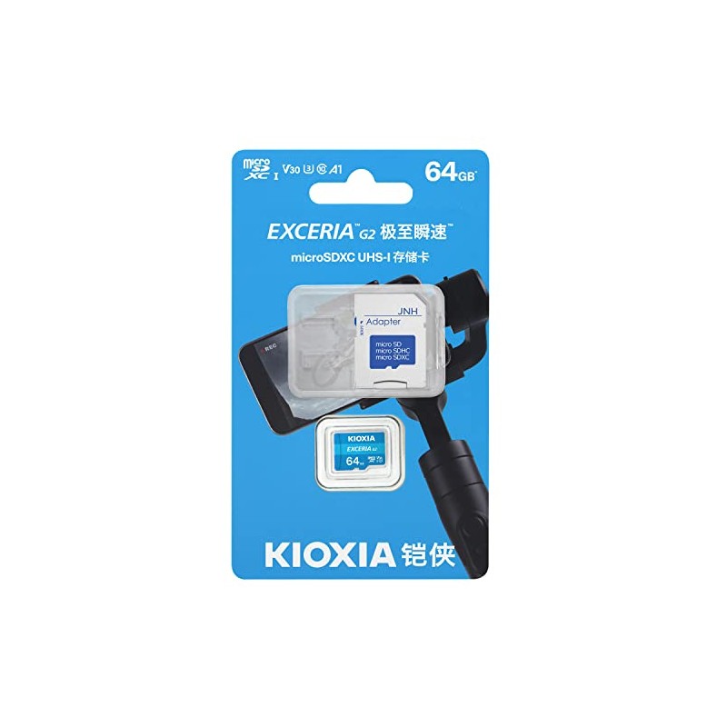 microSDXC 64GB KIOXIA EXCERIA G2 UHS-I U3 V30 4K A1
