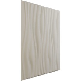 Ekena Millwork 19 5/8"W x 19 5/8"H Leandros EnduraWall Decorative 3D Wall Panel, Satin Blossom White (Covers 2.67 Sq. Ft.