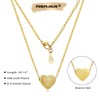 PORPI-JOJO Gold Initial T Necklace For Girls 18k Gold Plated