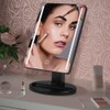 Espejo de maquillaje iluminado con 16 luces LED de rotación