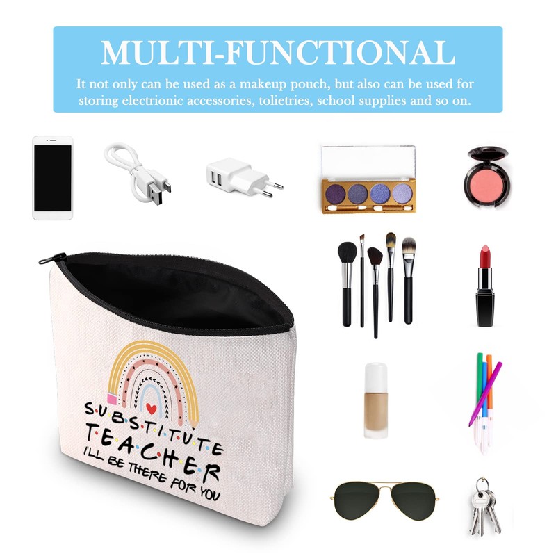 GJTIM Substitute Teacher Gift I’ll Be There For You Zipper