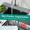 16 Inch Stone Faucet Mat for Kitchen Sink, Splash Guard-Water